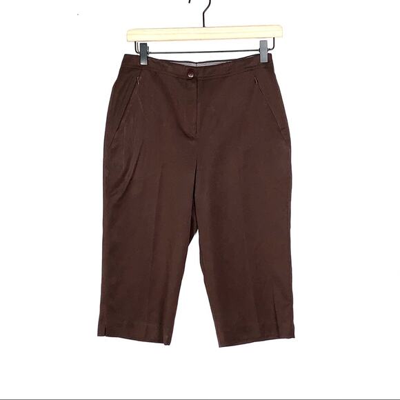 Tail brown high rise golf Capri pants women's size 2 - Picture 1 of 4
